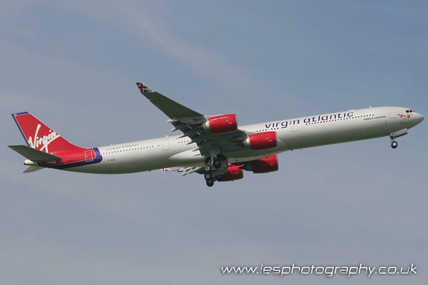 Virgin Atlantic VIR 0009.jpg - Virgin Atlantic Airbus A340-300 - Order a Print Below or email info@iesphotography.co.uk for other usage